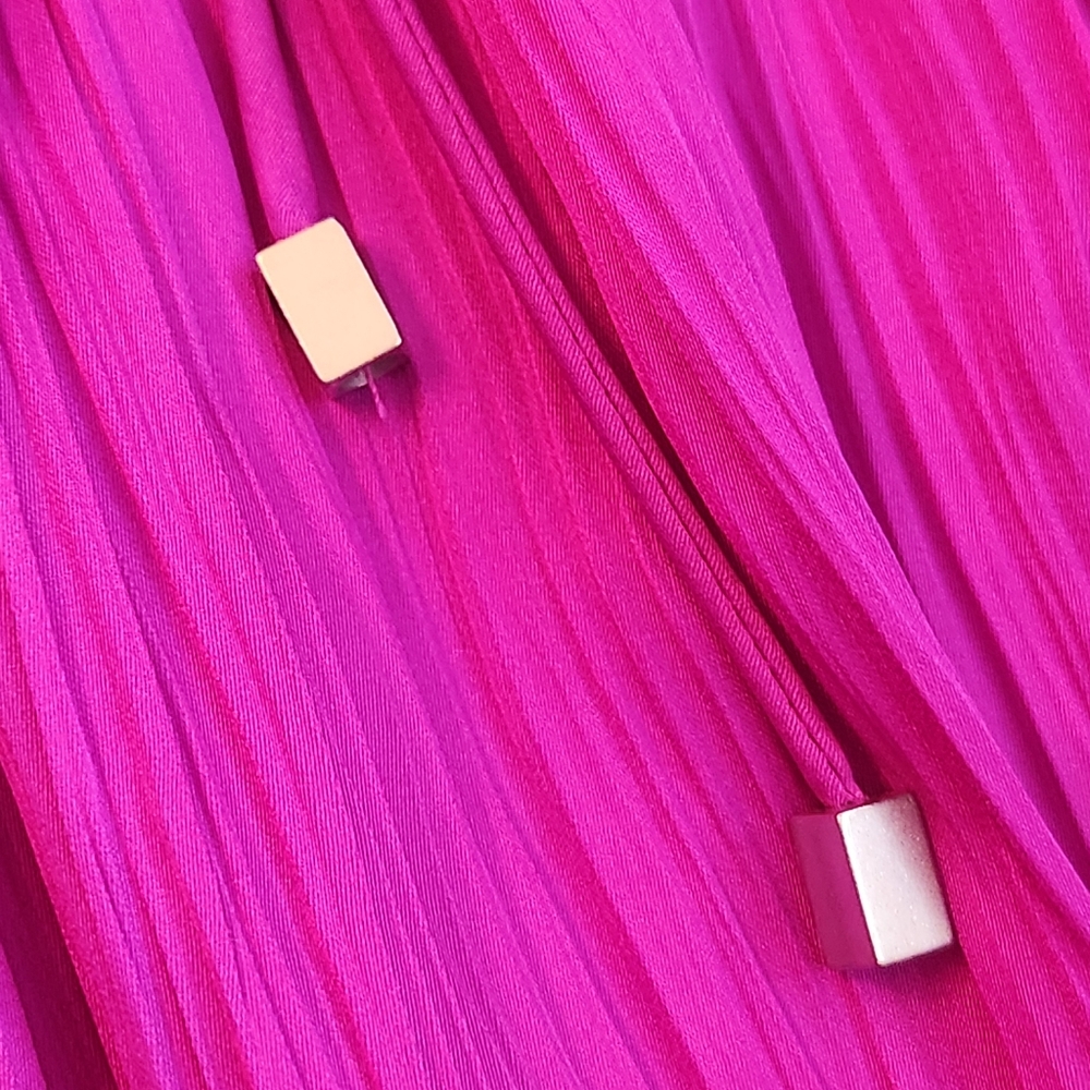 Steve Madden mini dress XS magenta pink Camilea pleated A-line party new $90 - Picture 11 of 15